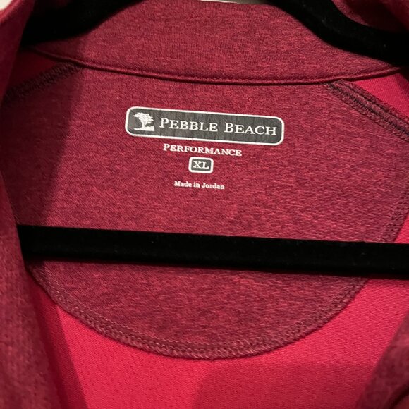 Pebble Beach Performance Red Quarter Zip Long Sleeve Size XL (Great Condition💗 - Picture 4 of 7